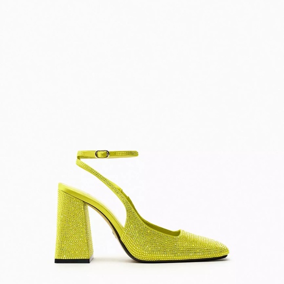 Zara Rhinestone Slingback Size 40 New - Picture 3 of 3